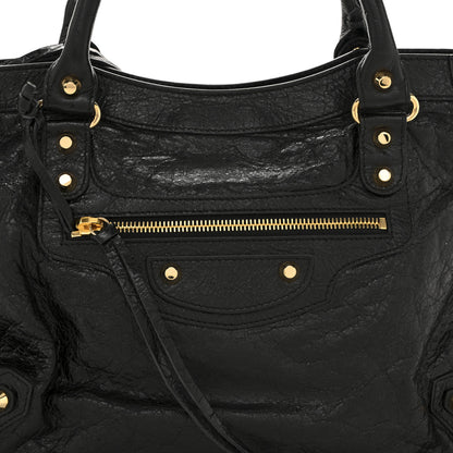 Balenciaga Agneau Classic Gold Hardware City Black 8 of 12