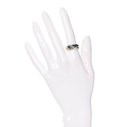 Cartier 18K Pink Yellow White Gold Five Band Les Must De Trinity Ring 50 5.25 2 of 6