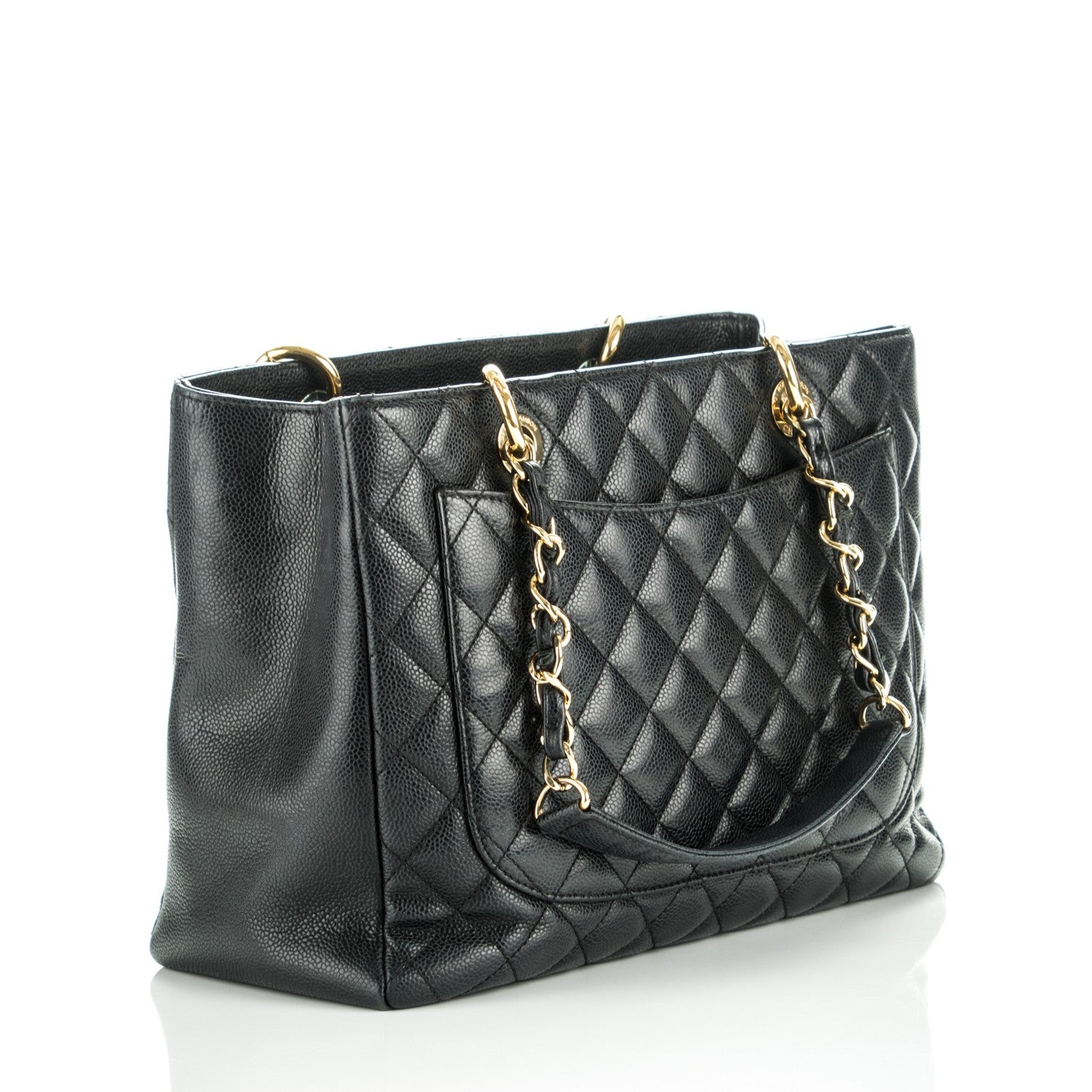 Chanel Caviar Quilted Grand Shopping Tote GST Black 2 of 7