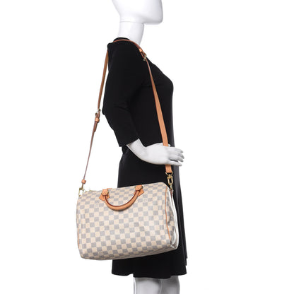 Louis Vuitton Damier Azur Speedy Bandouliere 30 2 of 10