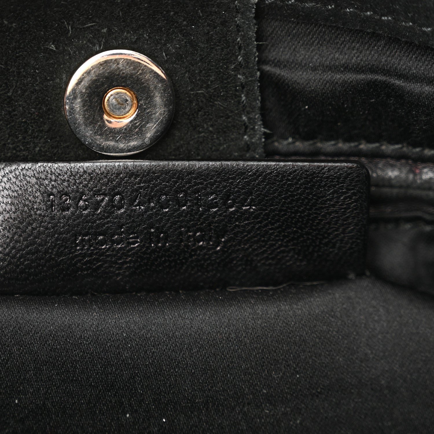 Saint Laurent Suede Horn Studded Y Mombasa Hobo Black 7 of 12