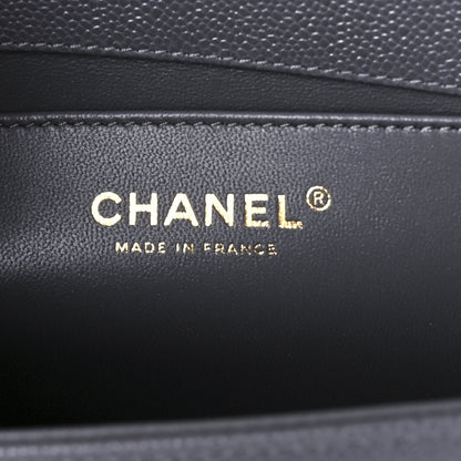 Chanel Caviar Quilted Medium Boy Flap Grey 6 of 9