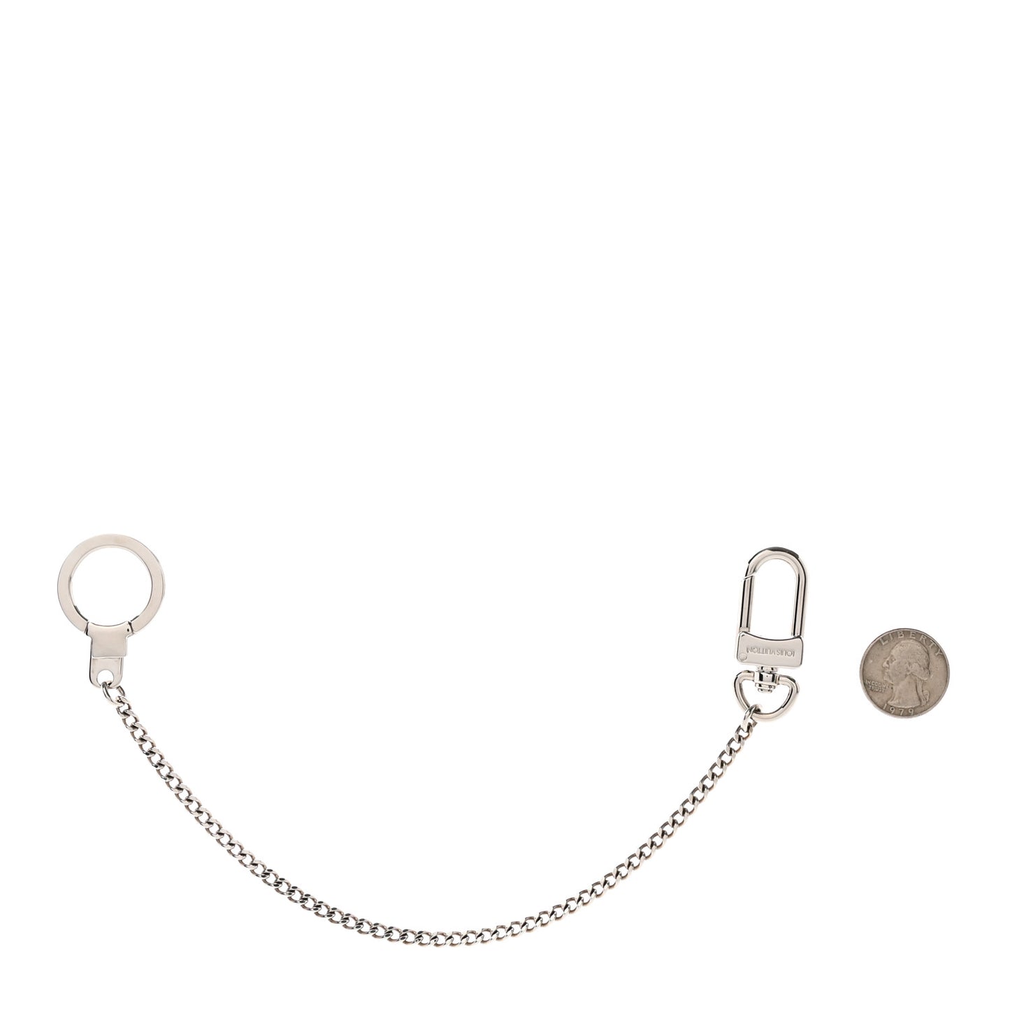 Pochette Extender Key Ring Chain Silver