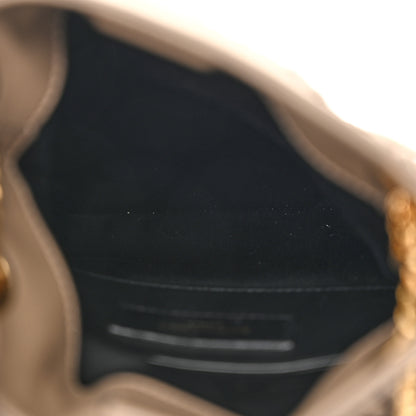 Saint Laurent Suede Calfskin Small Grace Fringed Hobo Bag Dusty Grey 5 of 11