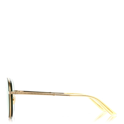 Gucci Metal Aviator Sunglasses GG0356S Gold 3 of 8