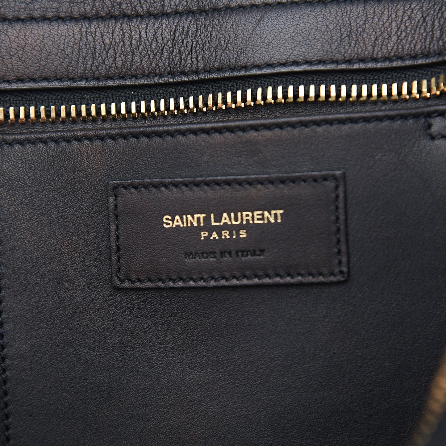 Calfskin Small Classic Y Cabas Black