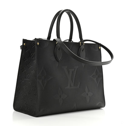 Louis Vuitton Empreinte Monogram Giant Onthego MM Black 3 of 10