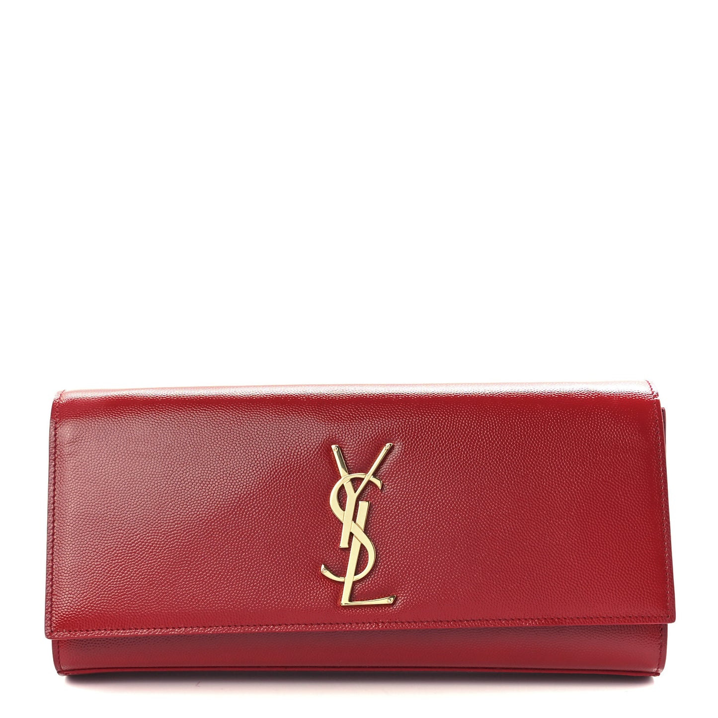 Grain De Poudre Classic Monogram Cassandre Clutch New Red