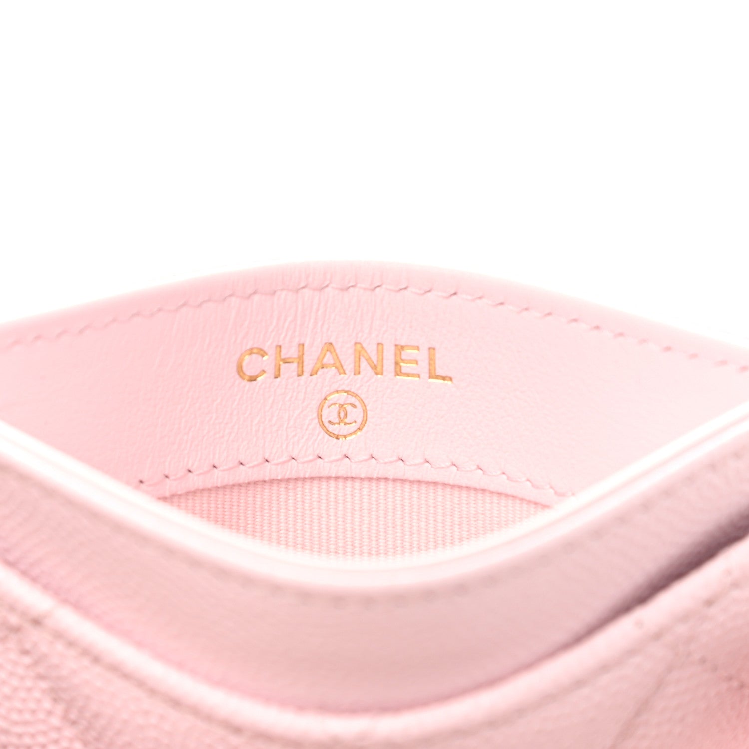 Chanel Caviar Quilted Card Holder Light Pink 6 of 9