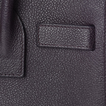 Saint Laurent Grained Calfskin Baby Sac De Jour Deep Purple 15 of 24