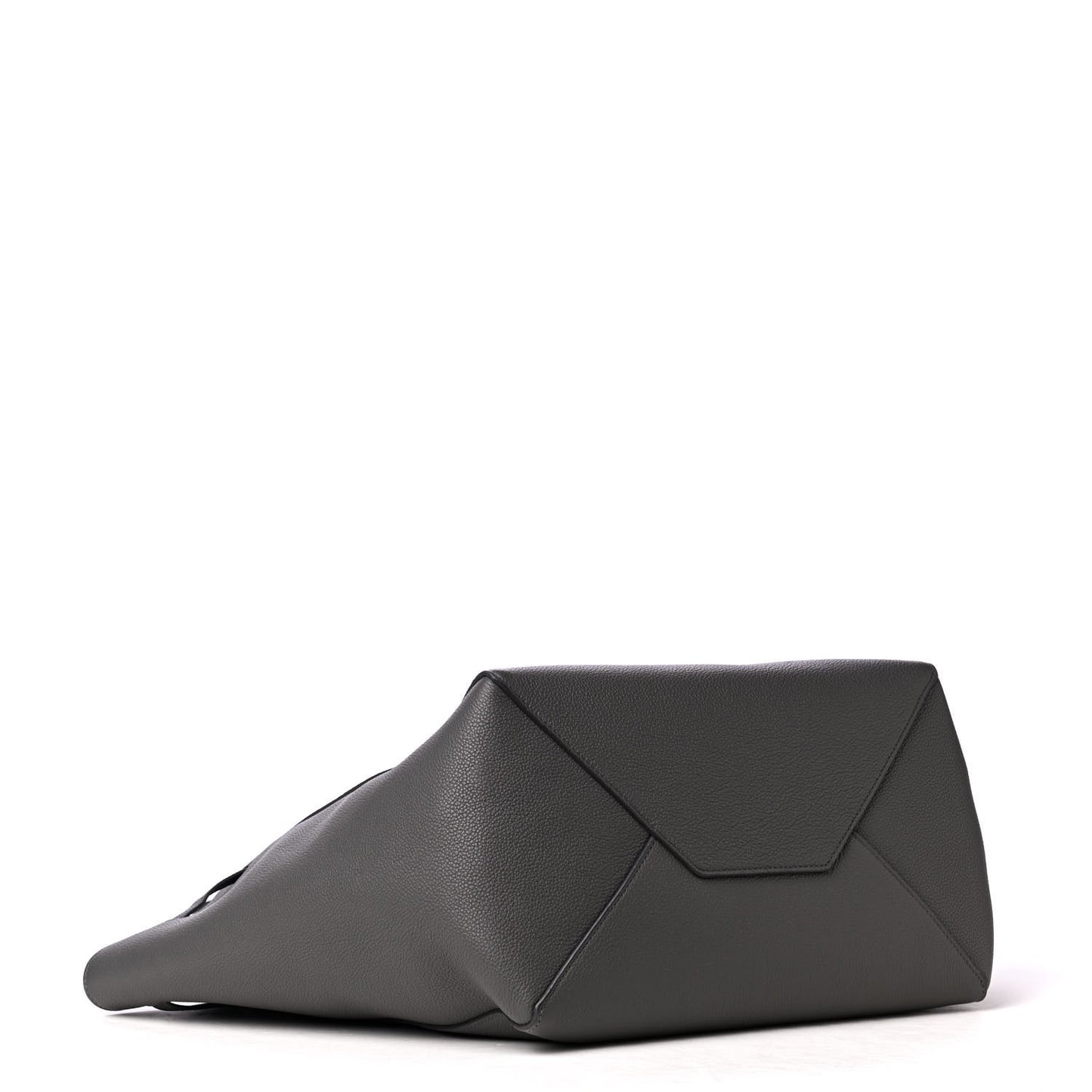 Soft Grained Calfskin Small Belt Cabas Phantom Grey