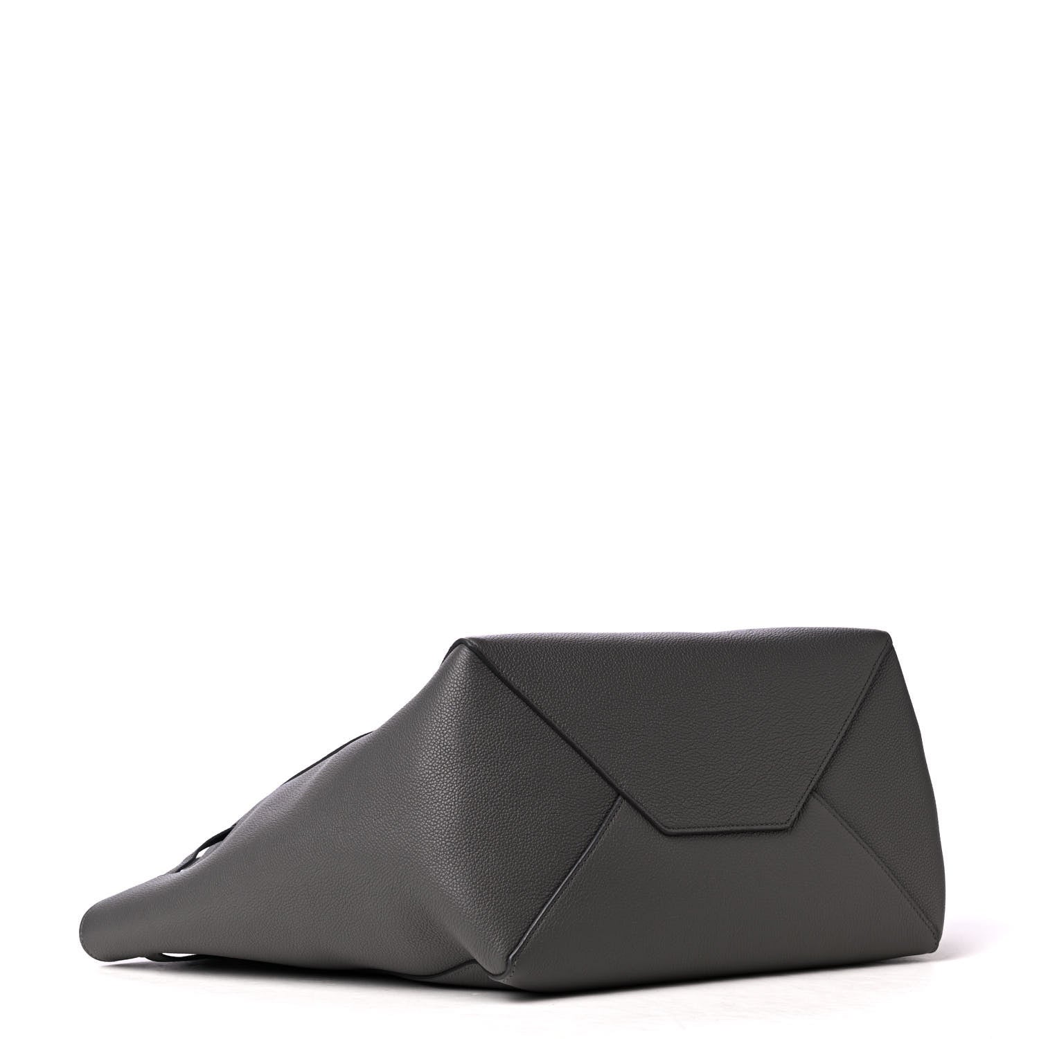 Celine Soft Grained Calfskin Small Belt Cabas Phantom Grey 3 of 4
