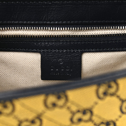 Gucci Monogram Multicolor Matelasse Diagonal Small GG Marmont Shoulder Bag Yellow Blue 6 of 10