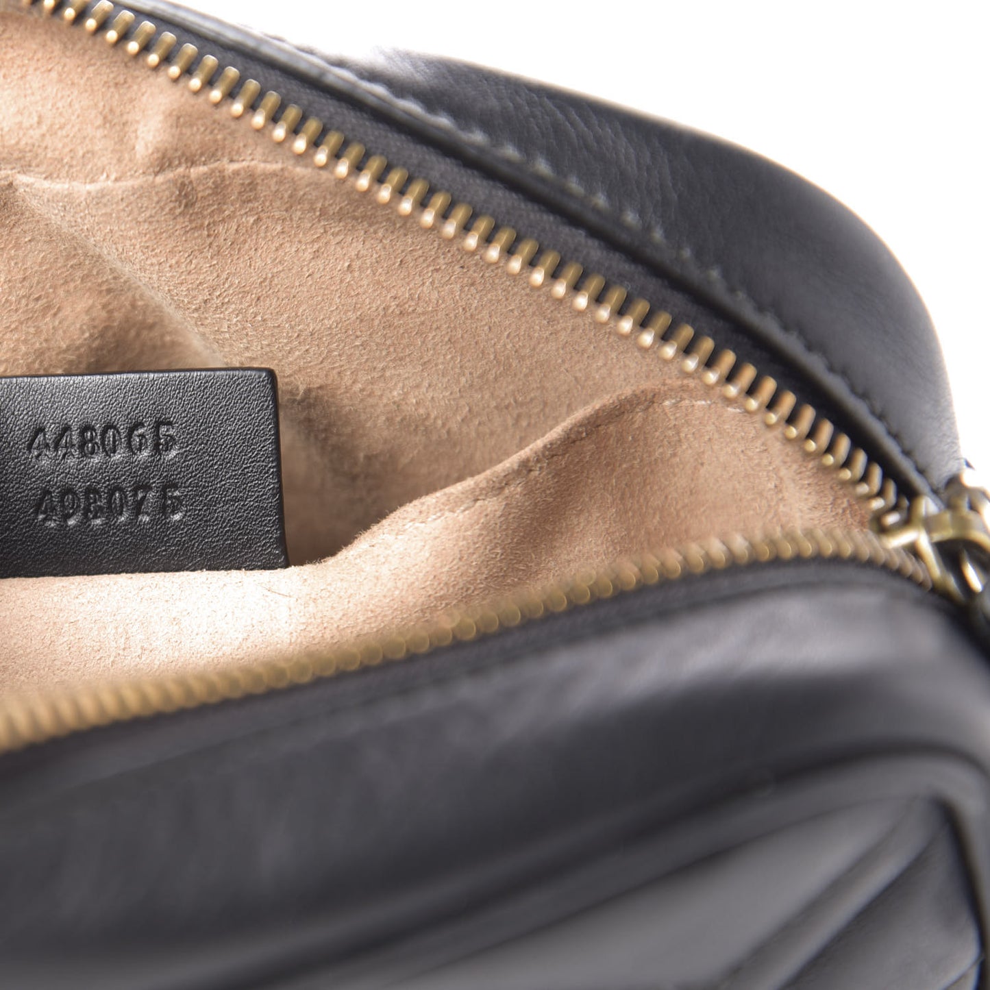 Calfskin Matelasse Mini GG Marmont Chain Shoulder Bag Black