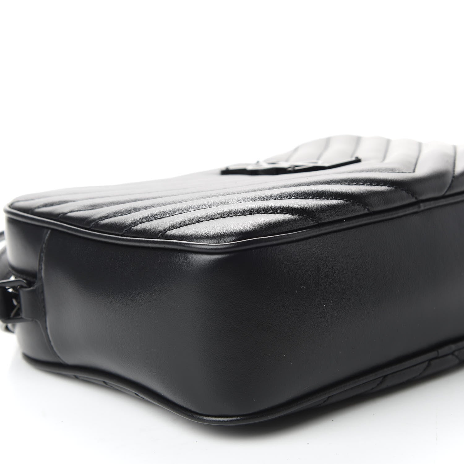 Saint Laurent Calfskin Matelasse Monogram Lou Camera Bag Black 6 of 9
