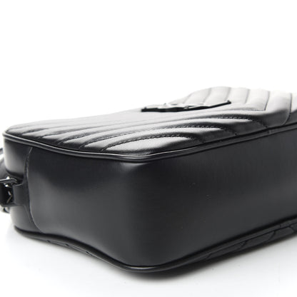 Saint Laurent Calfskin Matelasse Monogram Lou Camera Bag Black 6 of 9