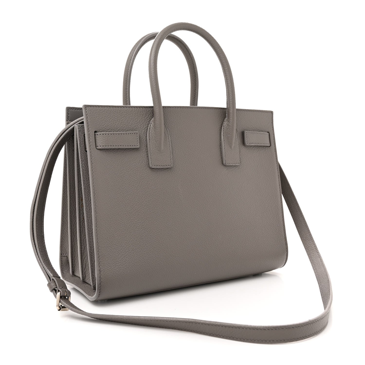 Saint Laurent Grained Calfskin Baby Sac De Jour Fog 3 of 16