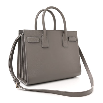 Saint Laurent Grained Calfskin Baby Sac De Jour Fog 3 of 16