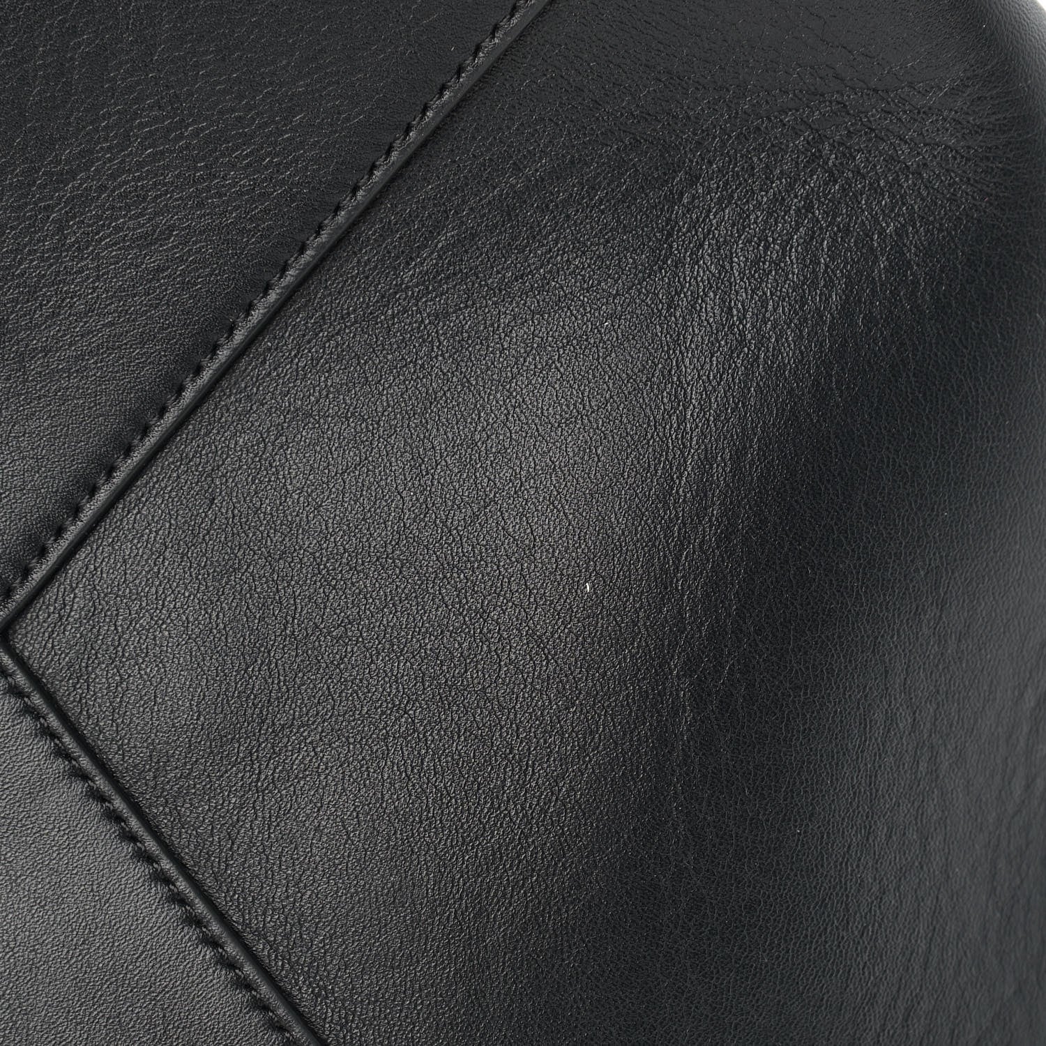 Celine Calfskin Large Clasp Cabas Black 12 of 16