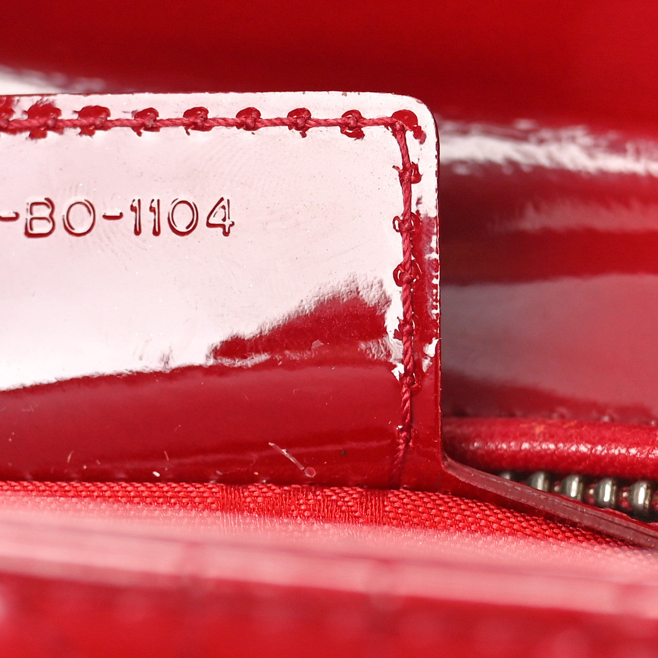 Patent Cannage Medium Lady Dior Burgundy Red