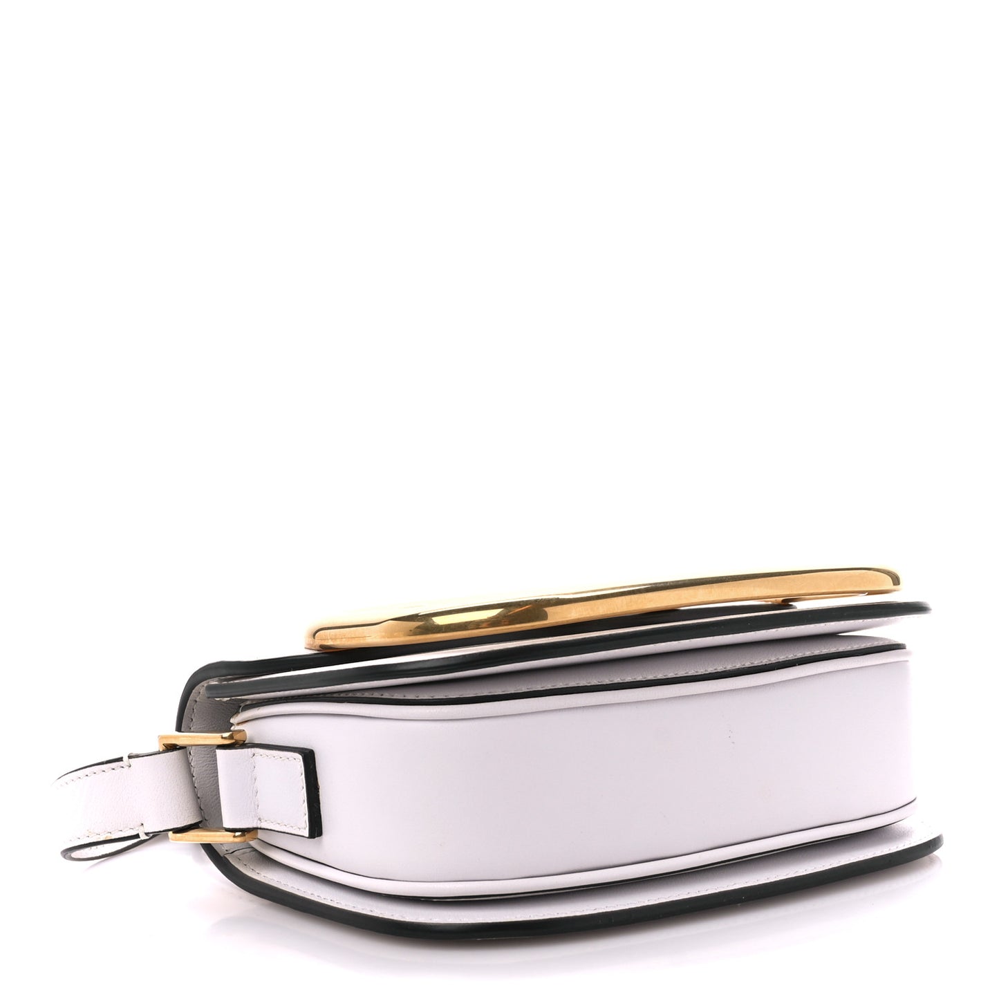 Calfskin Small Supervee Crossbody Bag Optic White