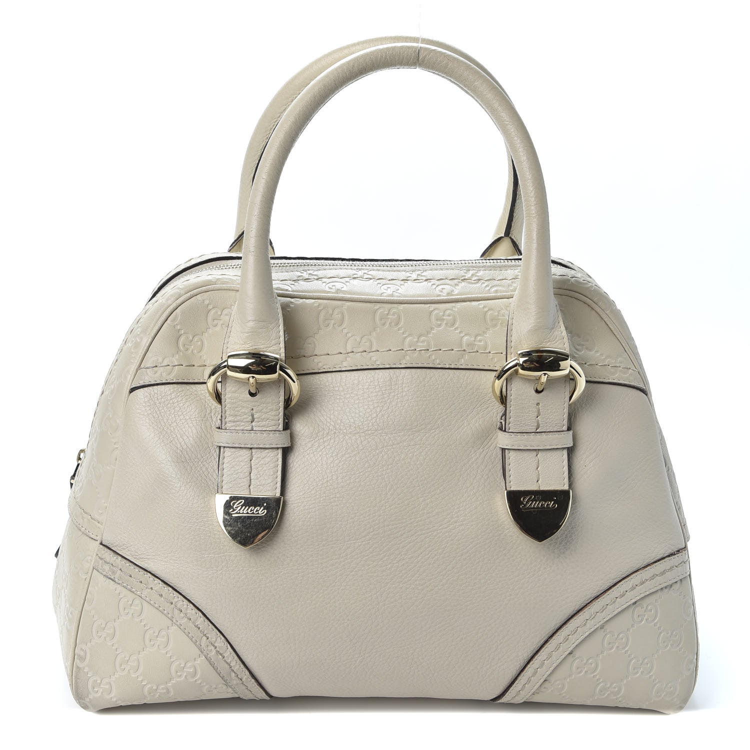 Gucci Guccissima Signoria Large Dome Bag Off White 1 of 11