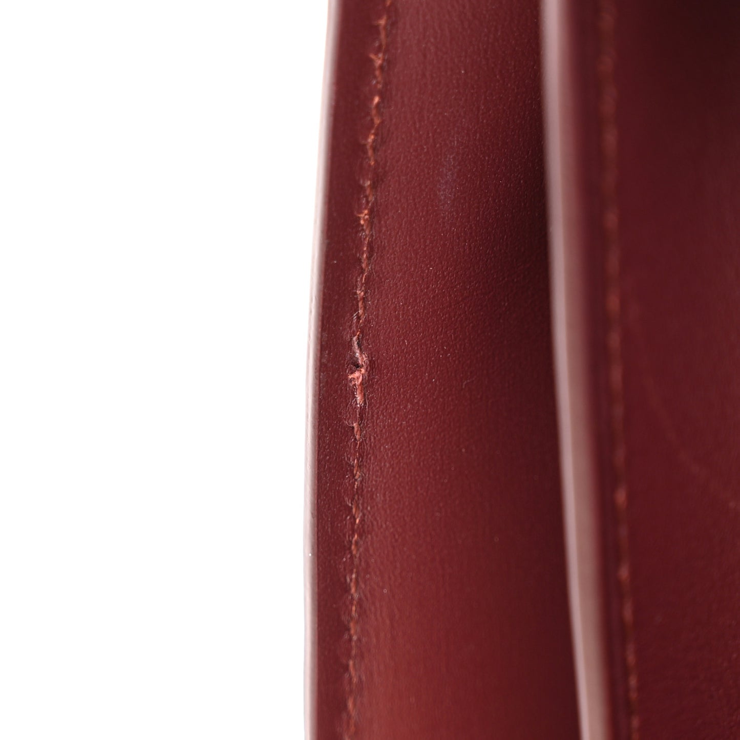 Box Calfskin Medium Classic Box Flap Bag Burgundy