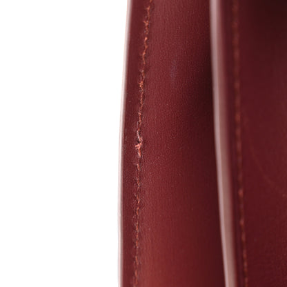 Celine Box Calfskin Medium Classic Box Flap Bag Burgundy 16 of 21