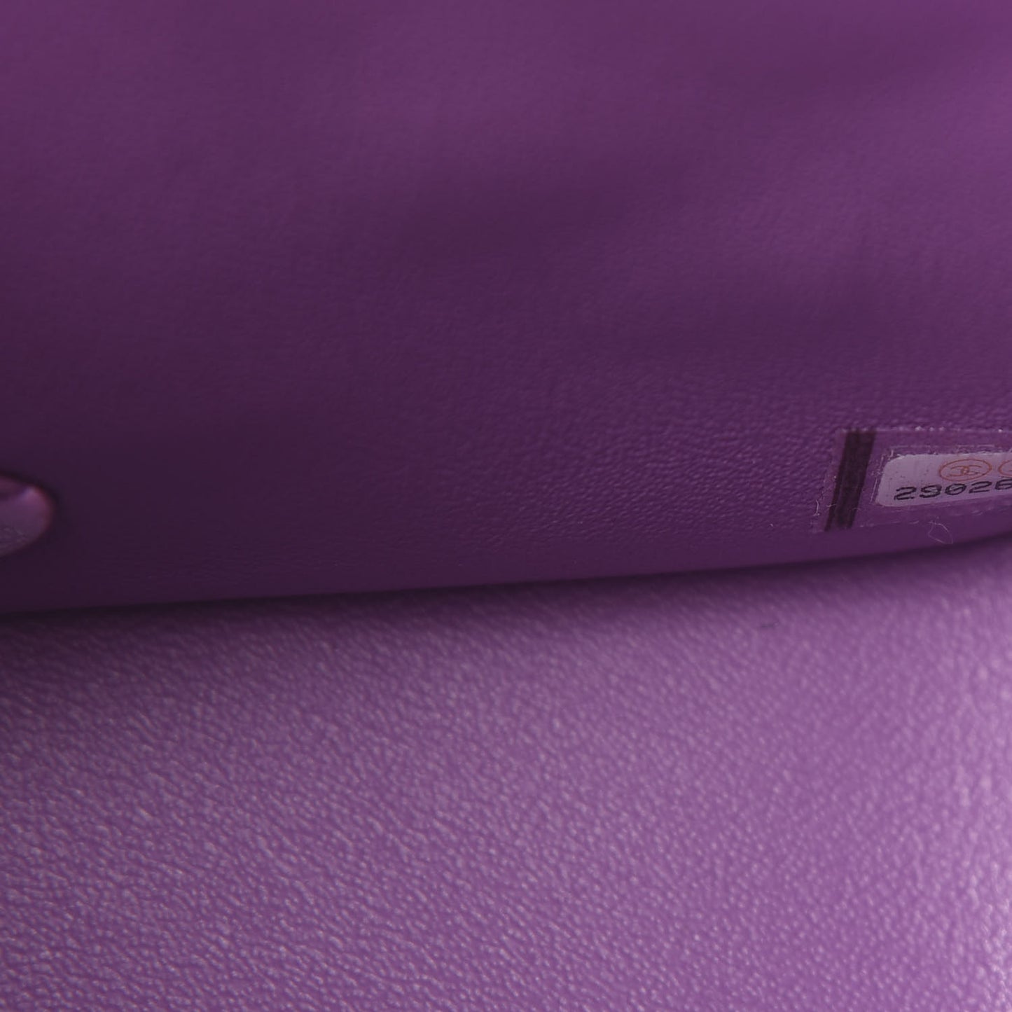 Lambskin Quilted Mini Square Flap Dark Purple