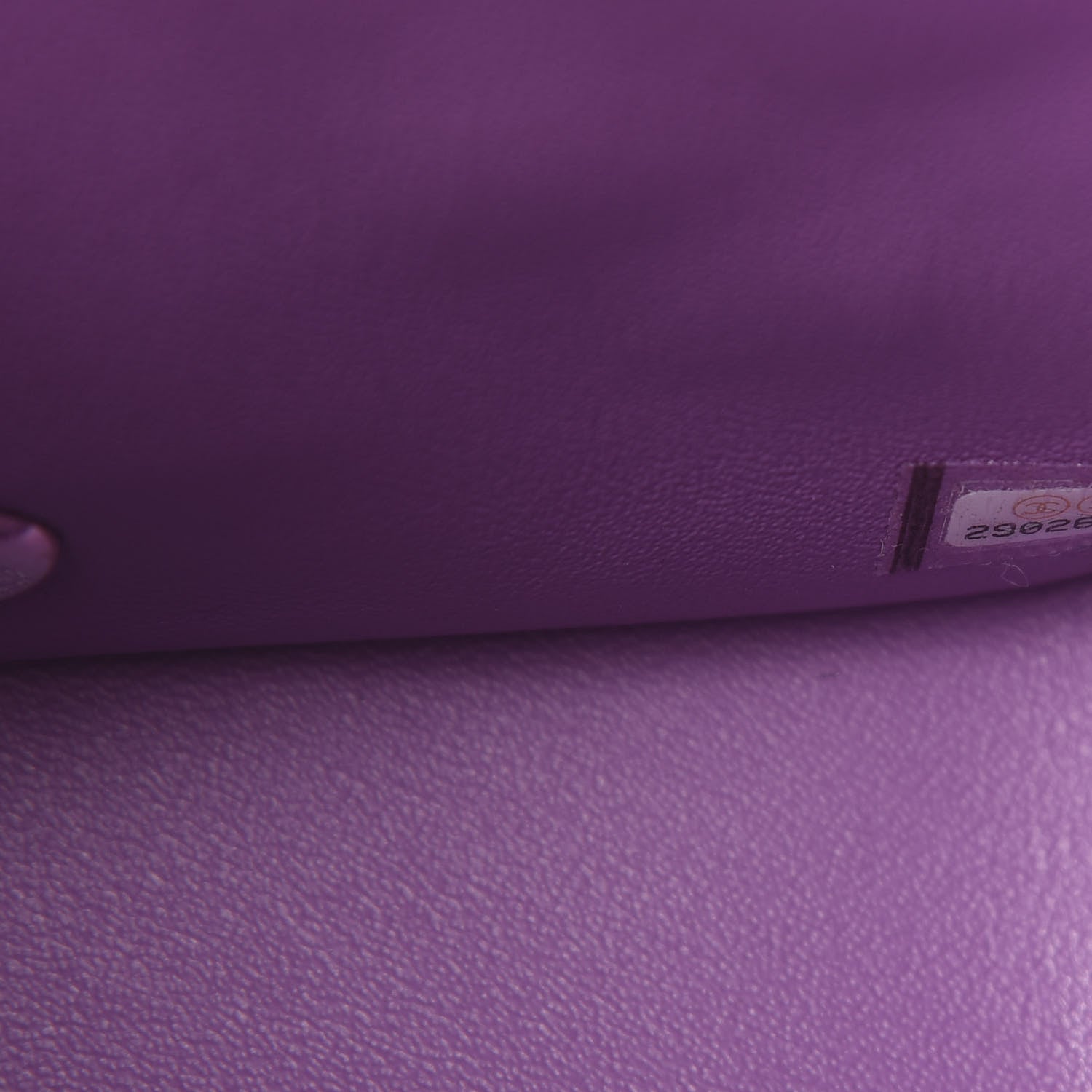 Chanel Lambskin Quilted Mini Square Flap Dark Purple 9 of 11