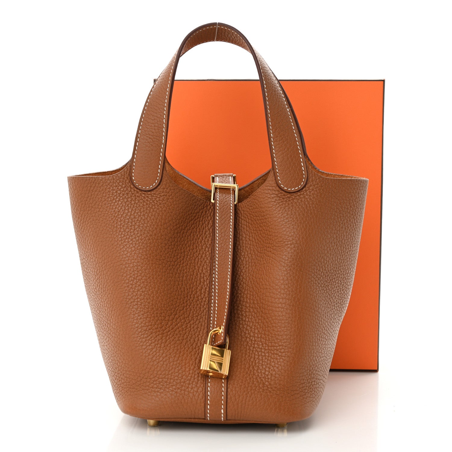 Hermes Taurillon Clemence Picotin Lock 18 PM Gold 11 of 11