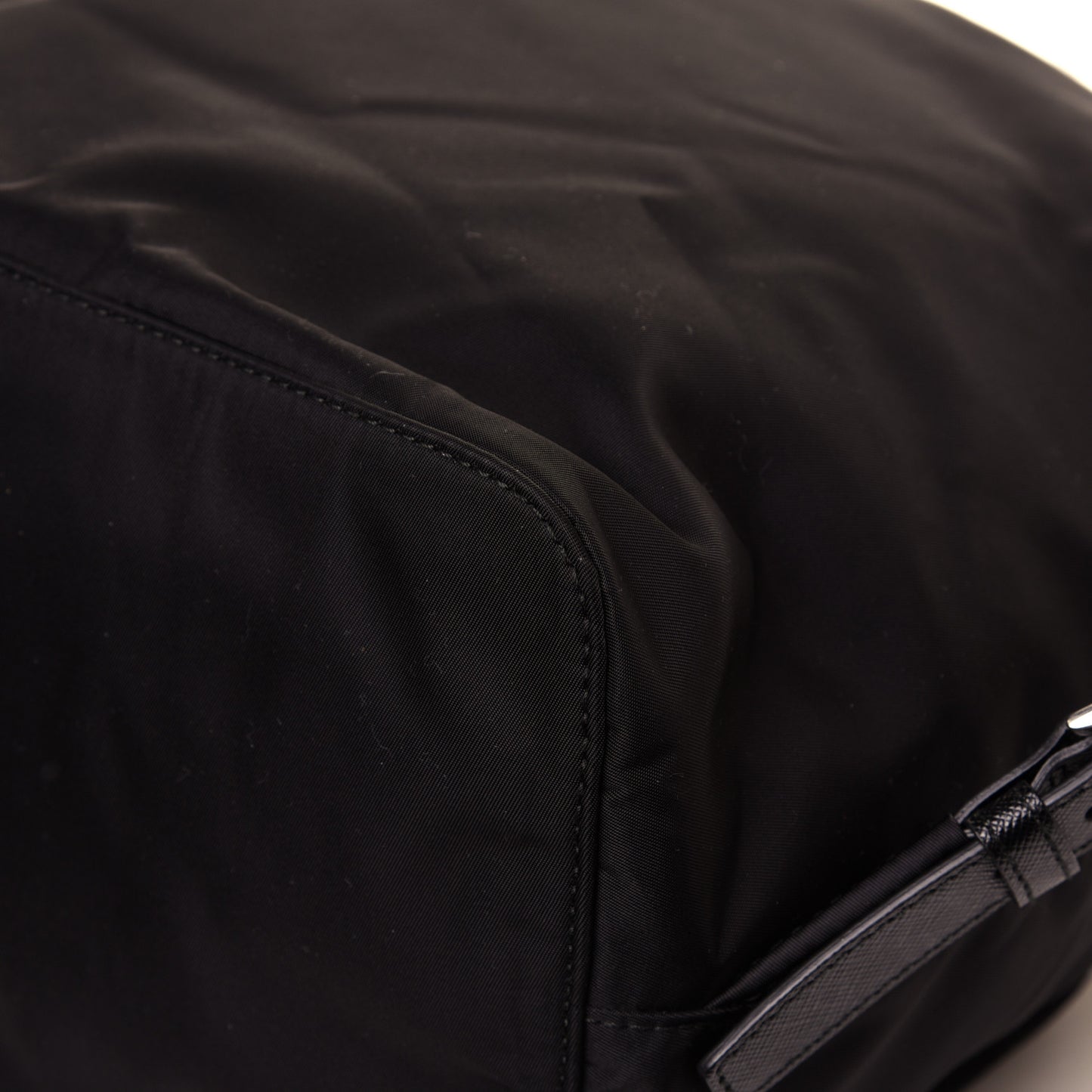 Tessuto Nylon Saffiano Medium Backpack Black