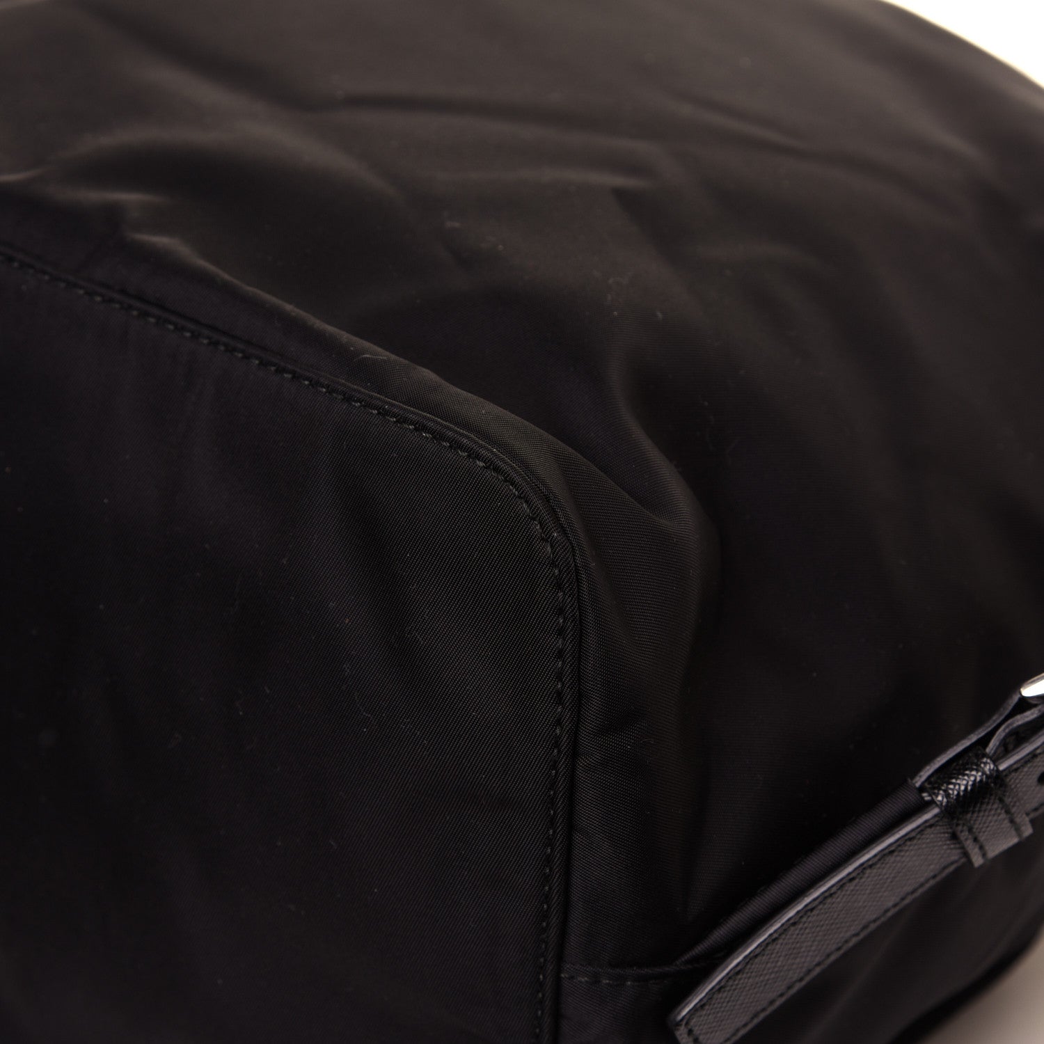 Prada Tessuto Nylon Saffiano Medium Backpack Black 11 of 12