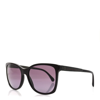 Chanel Tweed CC Polarized Sunglasses 5348 Burgundy 1 of 8