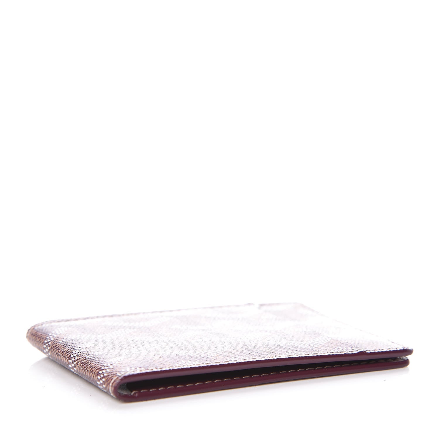 Goyard Goyardine Multi Slot Bi-Fold Wallet Burgundy 3 of 8