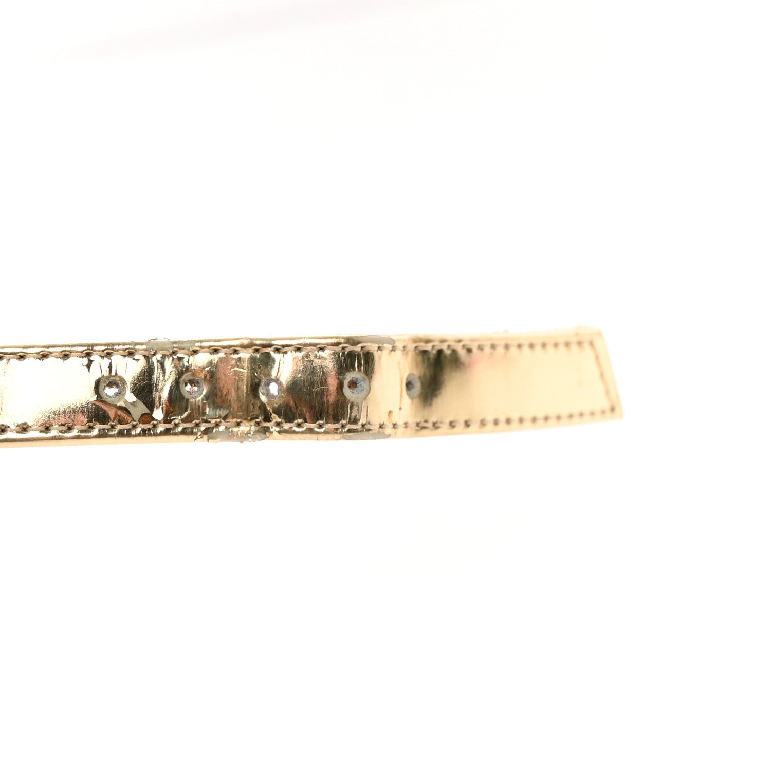 Givenchy Metallic Nappa Ankle Strap Sandals 40 Gold 12 of 21