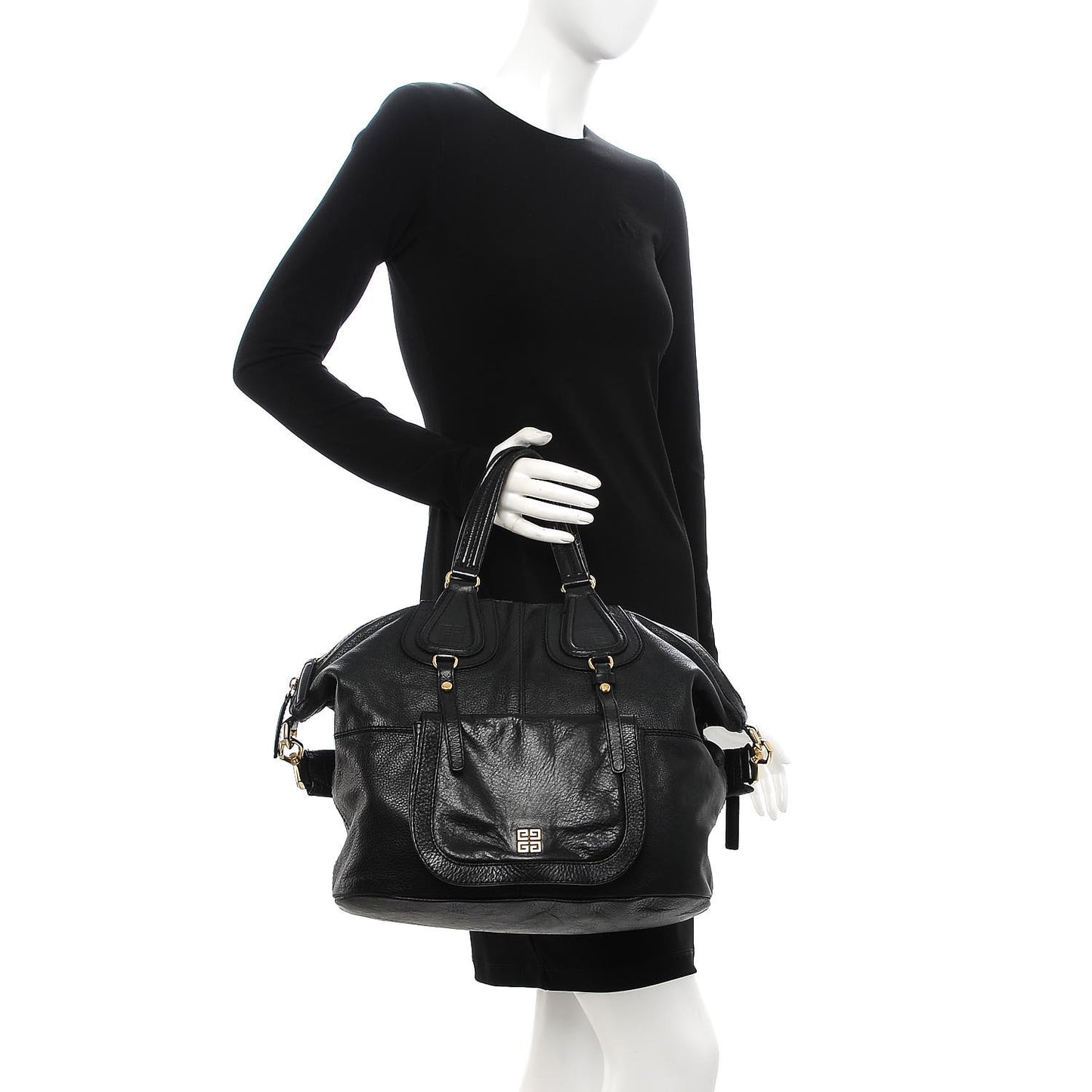 Calfskin Medium Pocket Nightingale Black