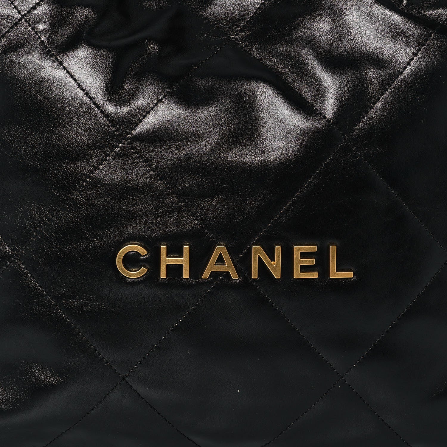 Chanel Shiny Calfskin Quilted Small Chanel 22 Black 9 of 14