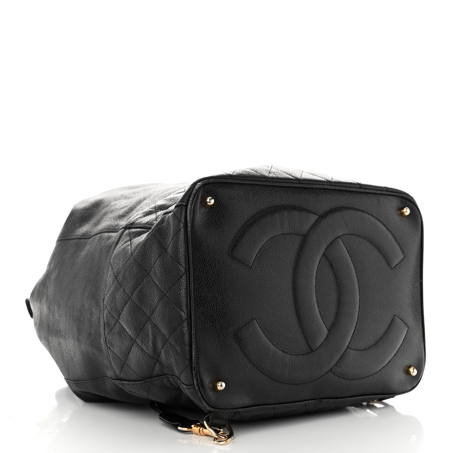 Chanel Caviar Quilted Drawstring Backpack Black 4 of 9