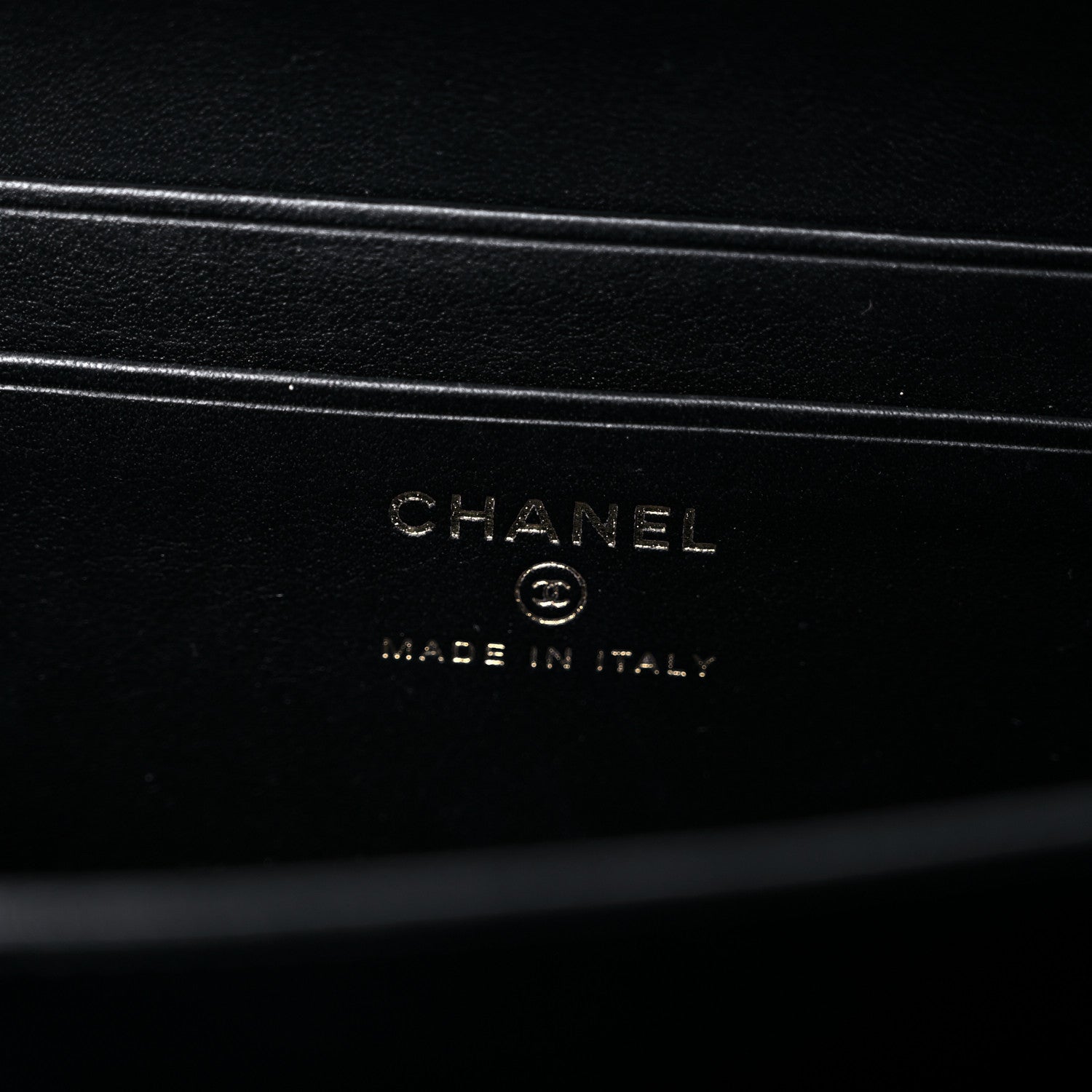 Chanel Caviar Quilted CC Filigree Vanity Clutch With Chain Beige Black 6 of 10