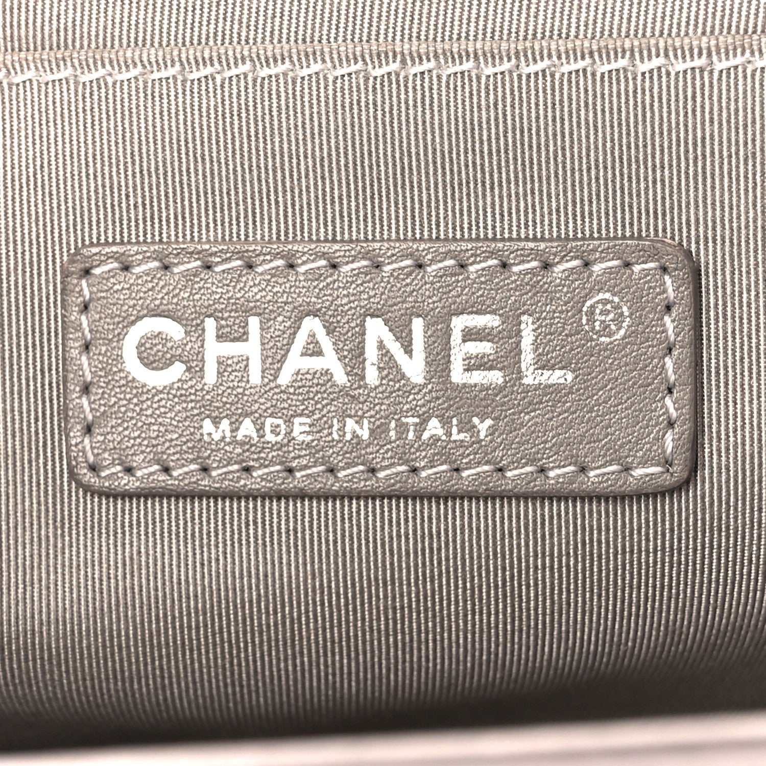 Chanel Lambskin Quilted Medium Boy Flap Grey 6 of 10