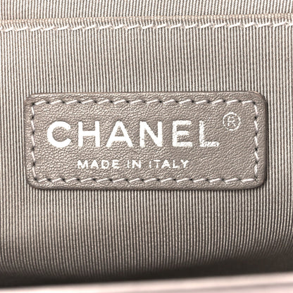 Chanel Lambskin Quilted Medium Boy Flap Grey 6 of 10