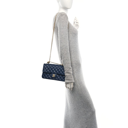 Chanel Lambskin Quilted Small Sweet Camellia Flap Navy 2 of 10