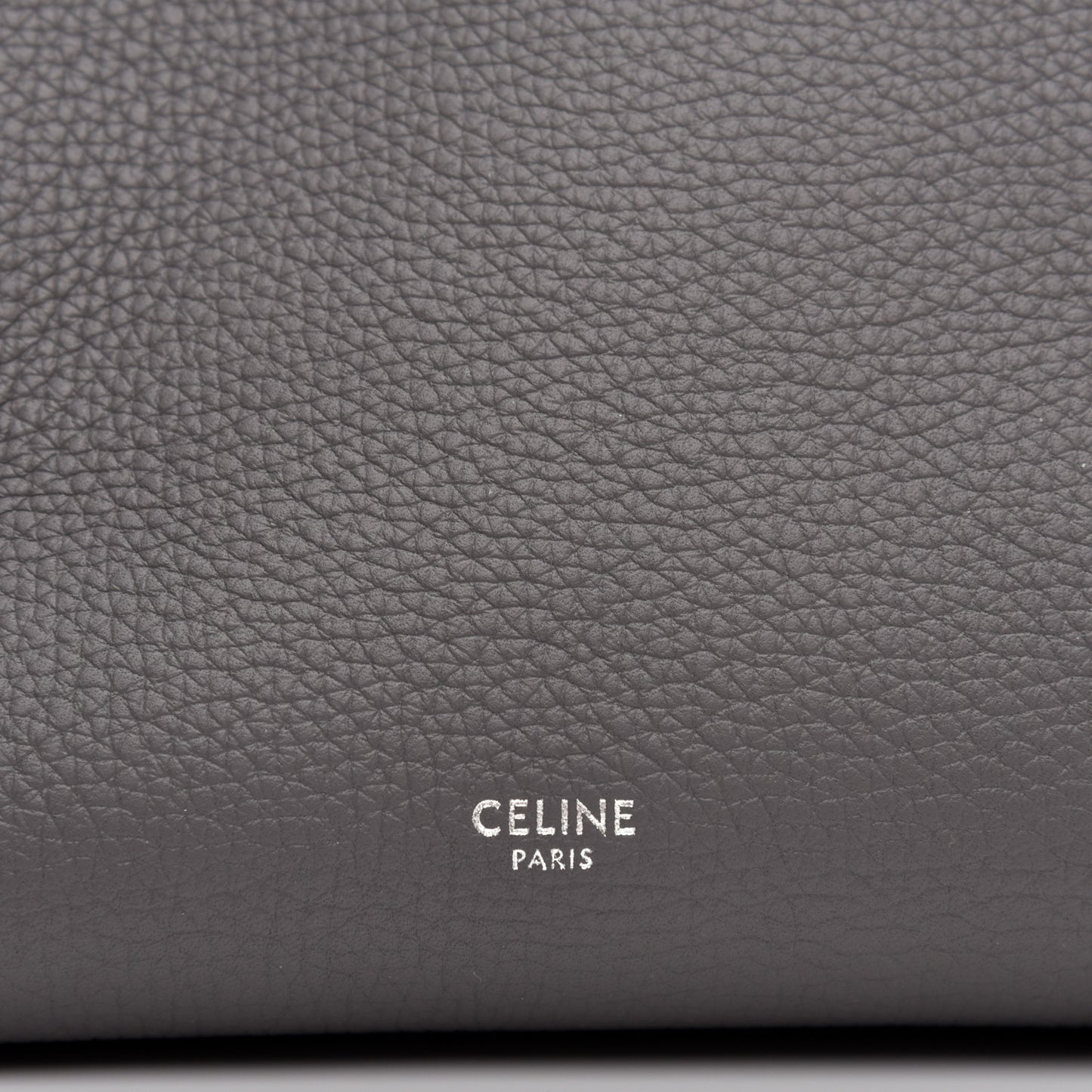 Supple Grained Calfskin Small Big Bag Anthracite