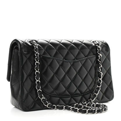 Chanel Lambskin Quilted Medium Double Flap Black 3 of 15