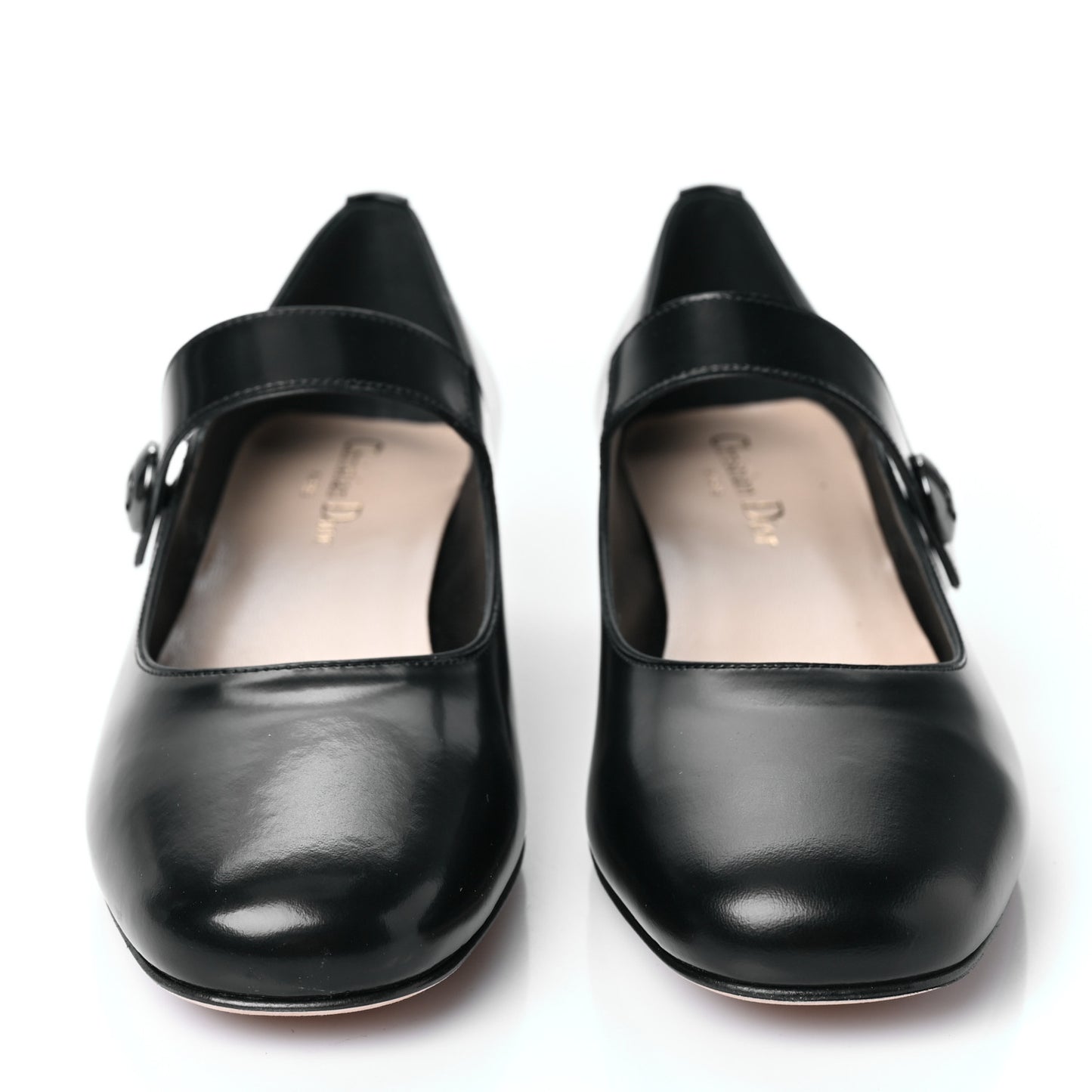 Brushed Calfskin Uniform 30mm Pumps 38 Black