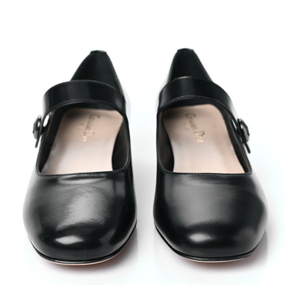 Christian Dior Brushed Calfskin Uniform 30mm Pumps 38 Black 2 of 8
