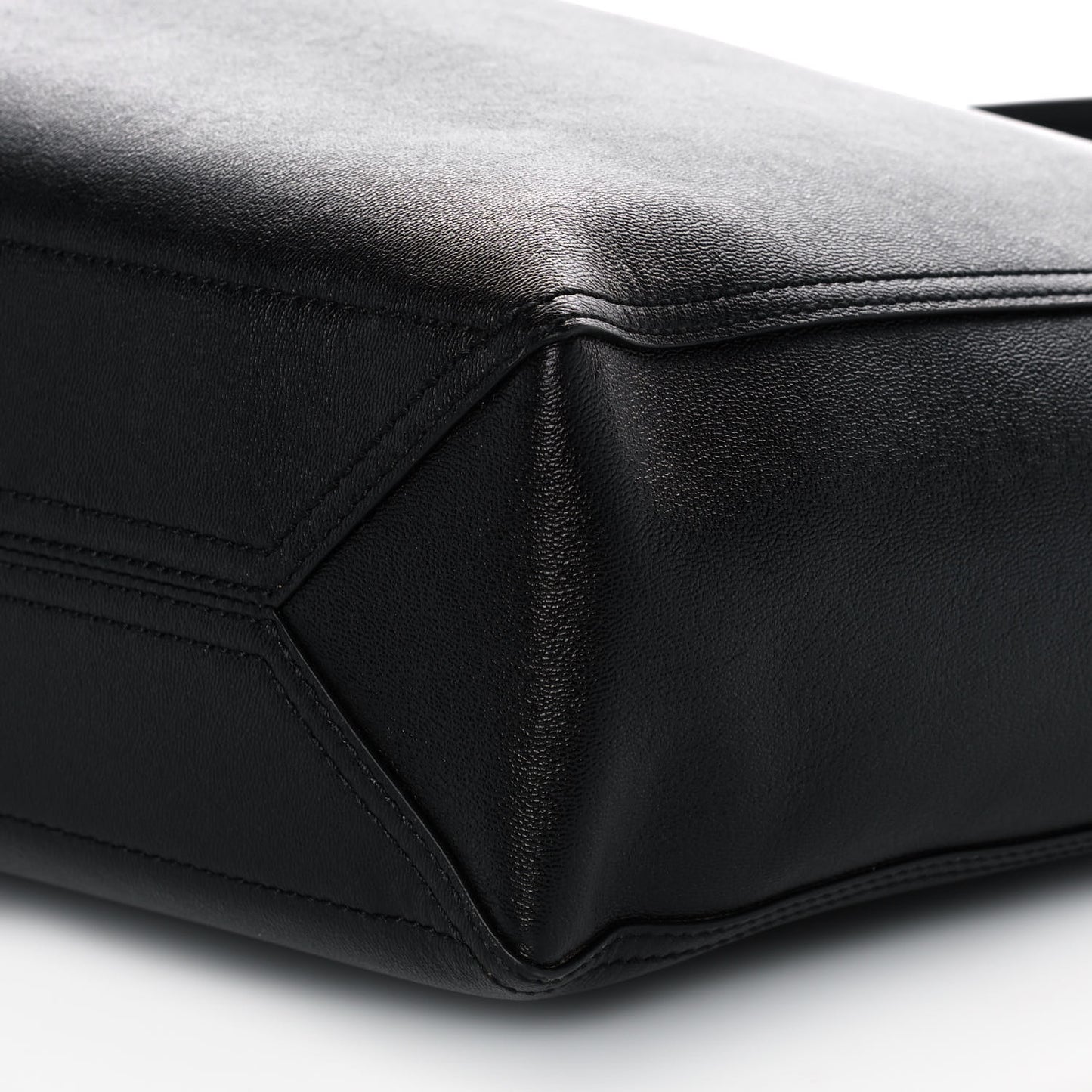 New Sakai Calfskin Lux Medium Dahlia Tote Black