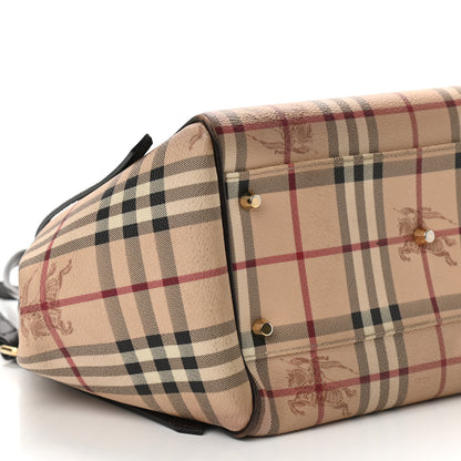 Burberry Haymarket Check Small Canterbury Tote Brown 10 of 17