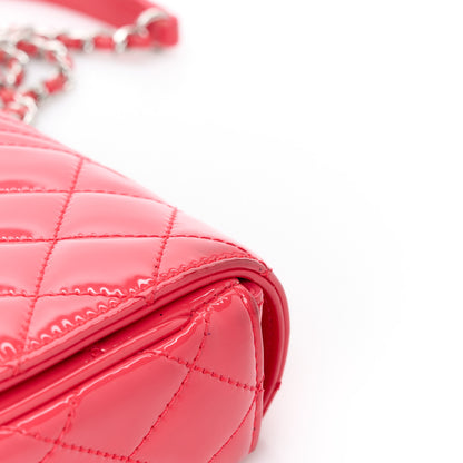 Chanel Patent Quilted Small Coco Boy Flap Pink 14 of 14